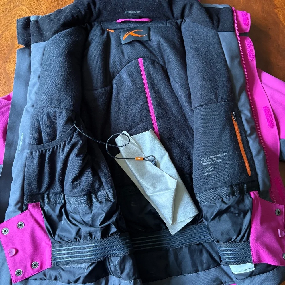 KJUS ski jacket magenta gray 10-12